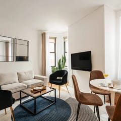 Bright & Spacious Fully Furnished 2-Bedrooms in Prime West Village