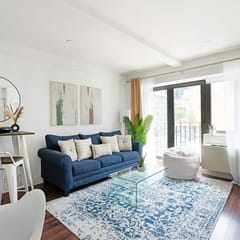 809-3A Newly Furnished 1BR Columbus Circle Elevator W/D